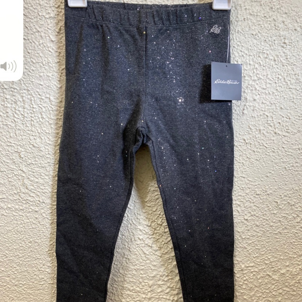 Eddie Bauer Glitter Leggings SZ S KIDS
